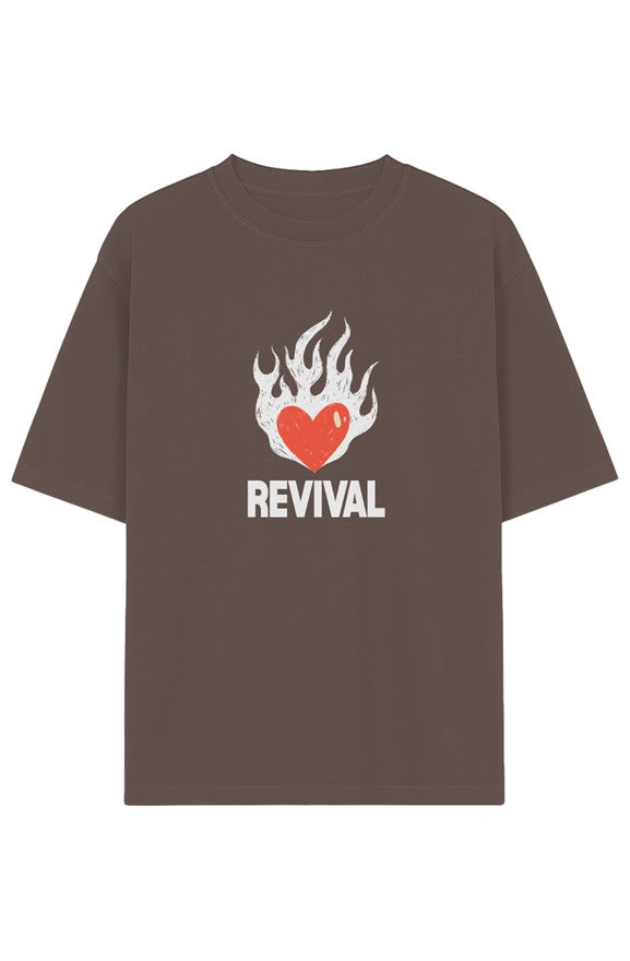 REVIVAL Drop Shoulder Tee (Mocha)