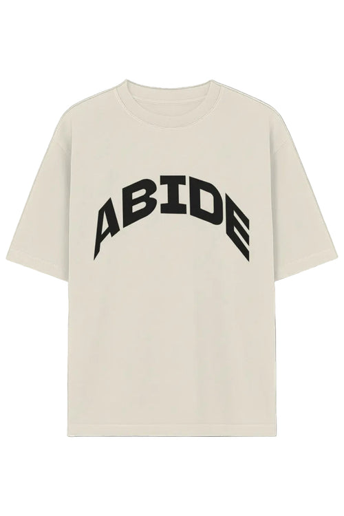 ABIDE Drop-Shoulder Tee (Cream)